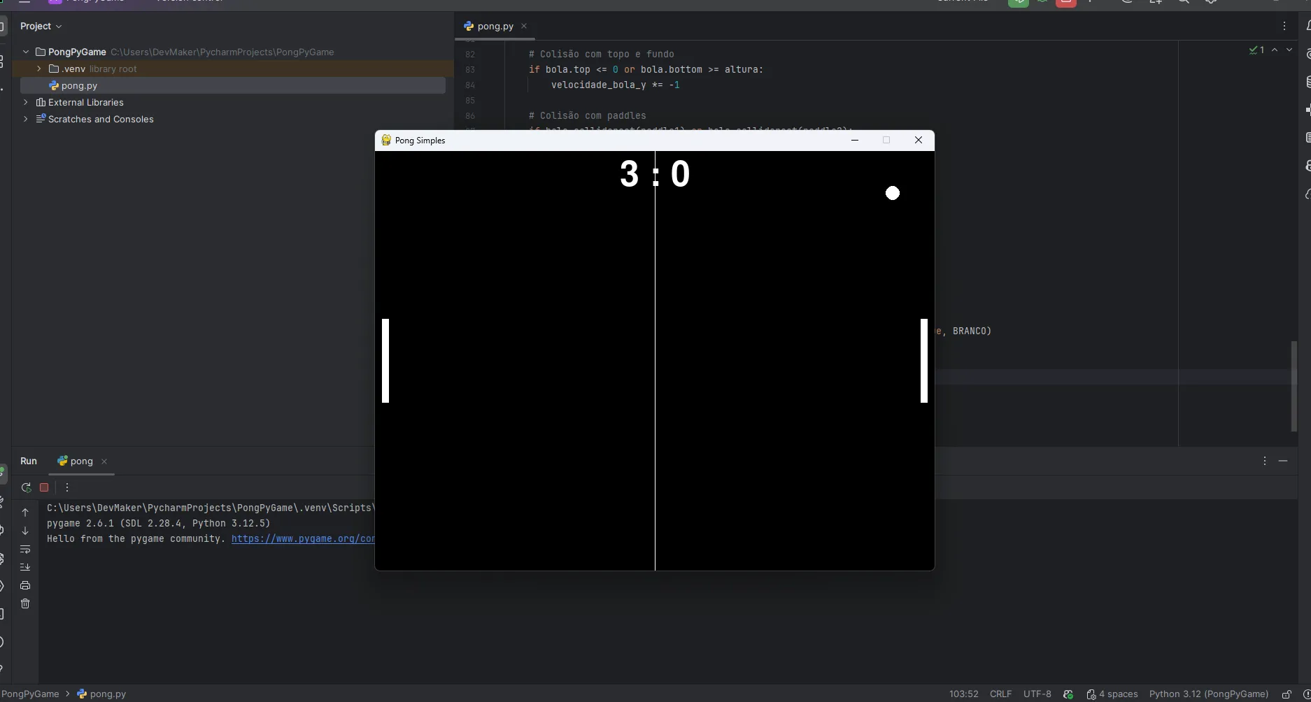 Post-Passo a Passo para Criar um Jogo como Pong em Python com Pygame