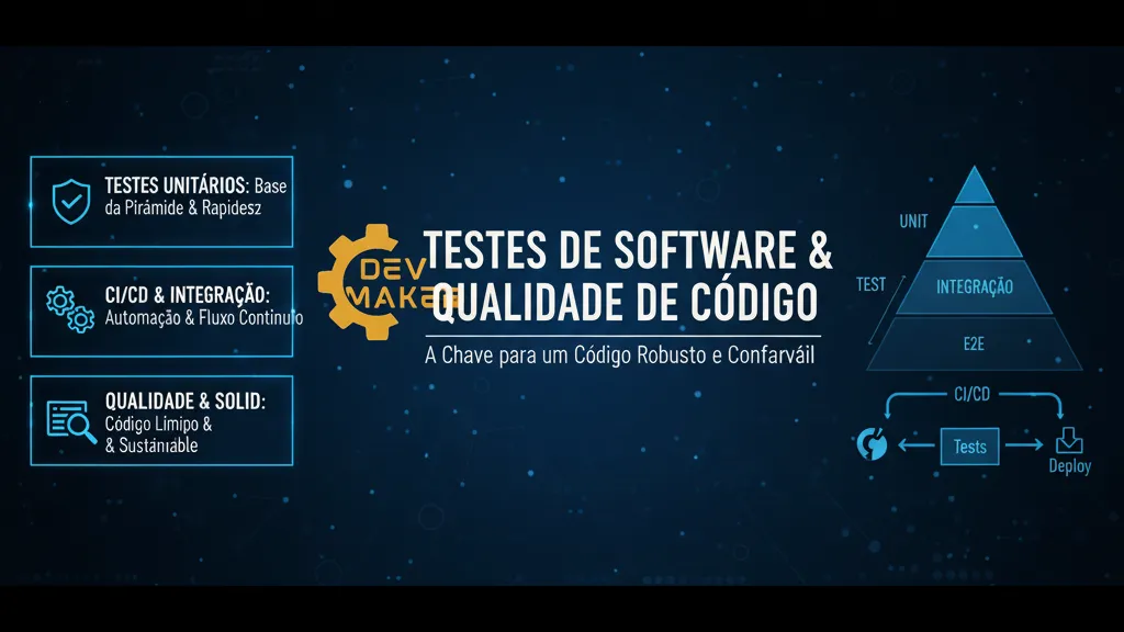 Banner do Post - Testes e Qualidade: O Guia Essencial para um Código Robusto